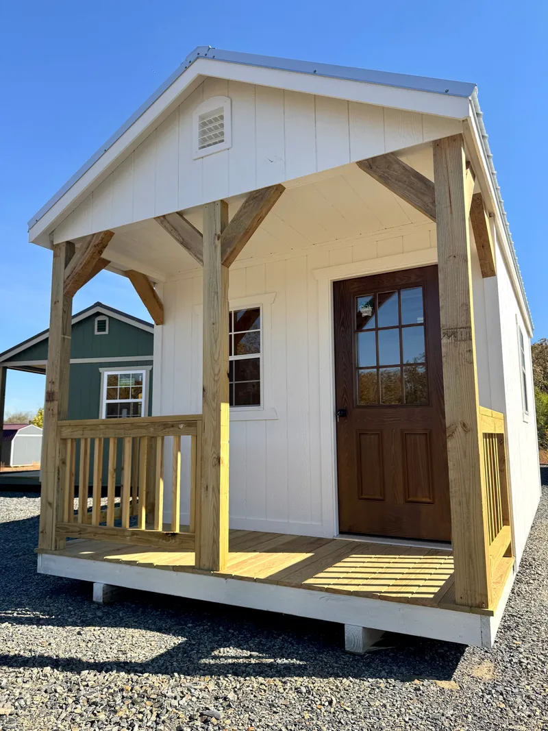 Wood series building on rural lot